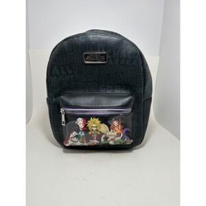My Hero Academia Halloween Mini Backpack Black Faux Leather Anime Characters‎